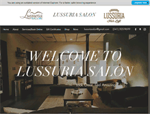 Tablet Screenshot of lussuriasalon.com